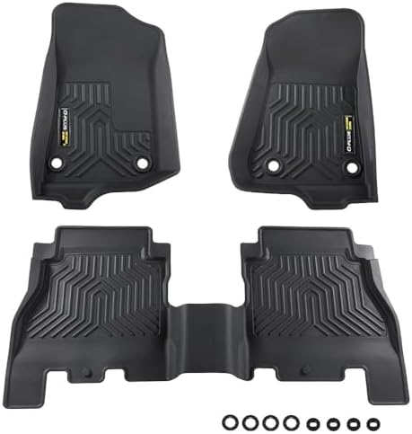 G-PLUS TPE Floor Mats Fit 2018-2024 Jeep Wrangler JL Unlimited 4-Door by G-PLUS
