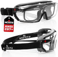 NoCry Anti-Fog Safety Goggles Over Glasses For Men & Women With Soft Gasket by NoCry