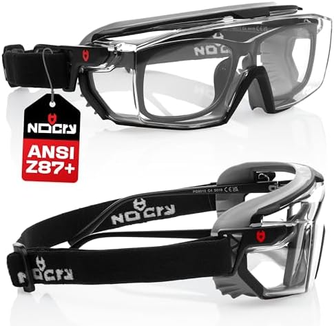 NoCry Anti-Fog Safety Goggles Over Glasses For Men & Women With Soft Gasket by NoCry