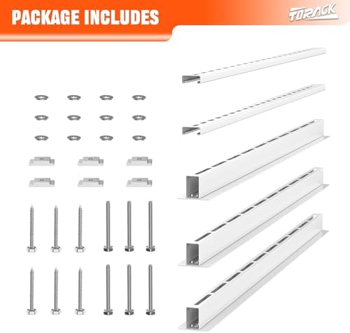 TORACK Garage Ceiling Bin Storage Rack, Overhead Tote Storage Rail System - Image 6