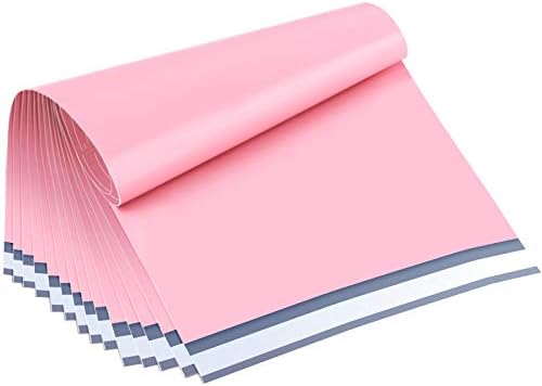 UCGOU Poly Mailers 14.5x19 Inch Light Pink 100 Pack Large Shipping Bags #7 Strong Thick Mailing Envelopes Self Sealing Adhesive Waterproof and Tear Proof Boutique Packaging Postal for Clothing by UCGOU