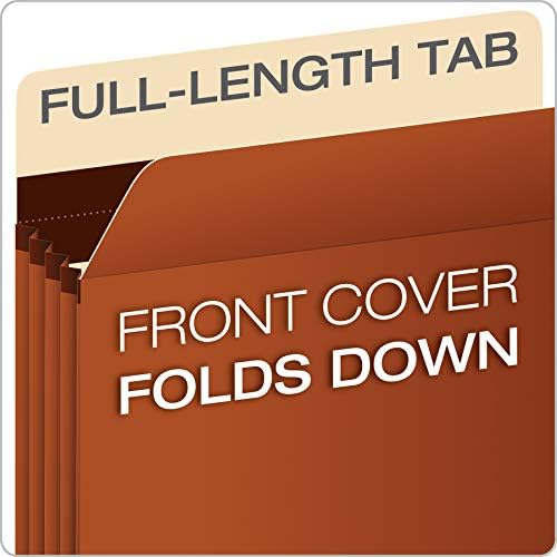 Pendaflex Expanding Accordion File Pockets, Extra Durable, Expands 3.5", Letter Size, Reinforced with Dupont Tyvek Material, 10/Box (15421), Brown - Image 4