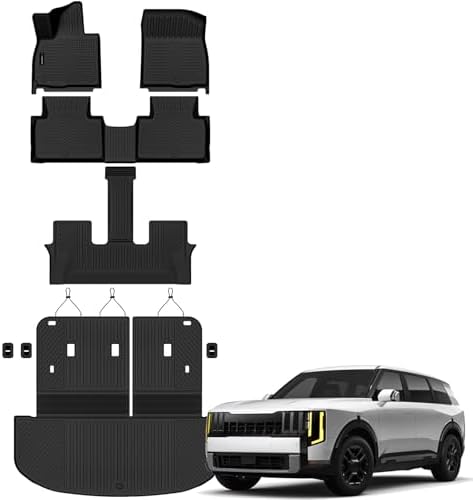 AUXKO Floor Mats Cargo+Backrest Mat for Kia Telluride 2027 Gas Not Hybrid by AUXKO