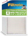 Filtrete 21.5x23.5x1 in. Air Filter, MERV 8, MPR 700, 4 HVAC Filters by Filtrete
