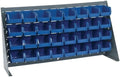 Quantum Storage Systems QBR-3619-210-32BL Ultra Bin Complete Bench Rack Package with 32 Ultra Bins, 36" x 8" x 19" , Blue by QuantumStorageSystems