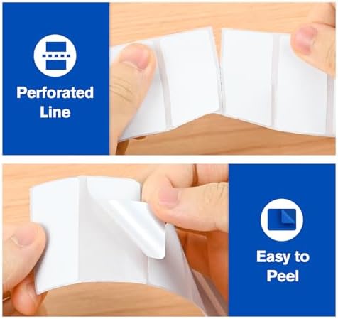 LLIKED 2"x1" Thermal Labels 1300 Removable Labels with No Residue - Image 4