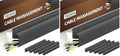 YECAYE 12 Pack Cable Management, Cord Organizer, Cable Organizer, Adhesive Mount Cord Organizer for Desk, No-Drill Desk Wire Management for Home Office, Baby proofing, Black by Yecaye
