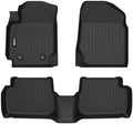 Floor Mats Custom for Toyota Corolla 2003-2008 (for Models Without Heating Vents Below The Front Row Seat) All Weather TPE Heavy Duty Non-Slip Automotive Floor Liners Accessories, Black by HAFIDI