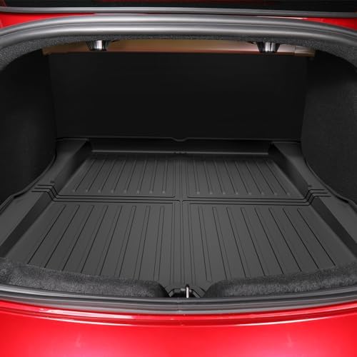 All-Weather TPE Floor Mats 6PCS -Compatible with 2024-2026 Model 3 Highland, Full Coverage Cargo Liner & Frunk Mat Heavy-Duty Anti-Slip Interior Accessories - Image 7