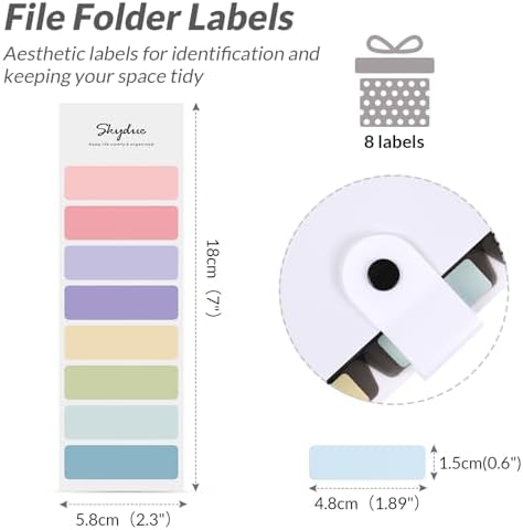 SKYDUE 5 Pocket Expanding File Folder, Letter Size Portable Accordion Folders for Documents for School Office, White - Image 4