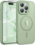 FNTCASE for iPhone 15 Pro Max Case, Fit for Magsafe, Glass Screen Protector by FNTCASE