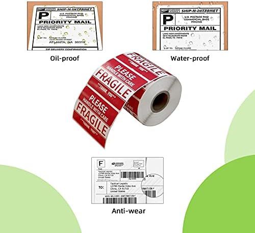 3 x 2 inch Handle with Care Fragile Thank You Warning Packing Shipping Label Stickers Permanent Adhesive (12 Rolls, 6000 Labels) - Image 4