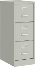 UrbanPro 3 Drawers 40.19" Vertical Light Gray Metal Filing Cabinet Lockable by Urbanpro