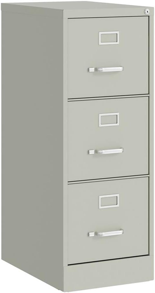 UrbanPro 3 Drawers 40.19" Vertical Light Gray Metal Filing Cabinet Lockable by Urbanpro