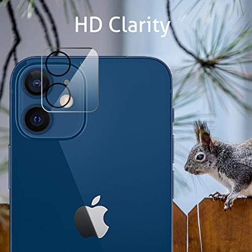 Ailun Screen Protector + Camera Lens Protector for iPhone 12, 2+2 Pack - Image 3