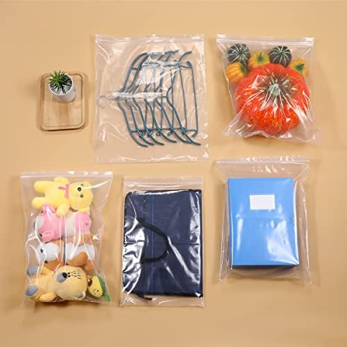 20 PCS 8"x 10"Thick 5 Mil Clear Zip Seal Lock Poly Plastic Reclosable Bags - Image 3