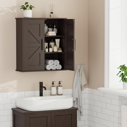 Homleke Bathroom Wall Cabinet, Medicine Cabinet with Adjustable Shelves - Image 7