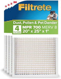 Filtrete 20x25x1 Air Filter, MERV 8, MPR 700, 4 HVAC Filters by Filtrete