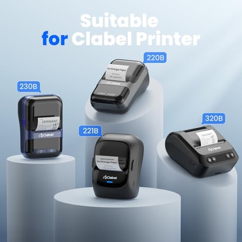 CLABEL 40x70mm (1.57"x2.76") Thermal Labels 1 Roll White Removable - Image 6