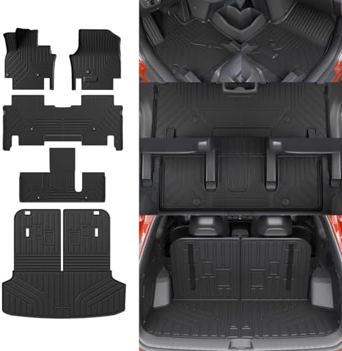 Floor Mats for 2024 2025 2026 Kia EV9 6&7 Seats Accessories by Thinzyou