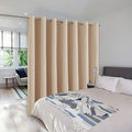 NICETOWN Room Divider Curtain Screen Partitions, Basement Hospital Medical Clinic Spa Lab Cubicle Curtain Divider Privacy Screen, Patio Door Curtain (Biscotti Beige, 1 Panel, 12.5ft Wide x 8ft Long) by NICETOWN