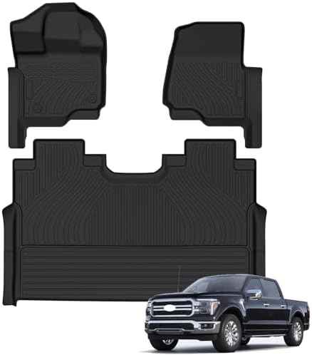 AUXKO Floor Mats for 2015-2026 Ford F150 & Lightning 2022-2025 Supercrew by AUXKO