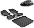 Floor Mats & Cargo Liner for 2026 2025 2024 2023 Toyota GR Corolla All Weather TPE Car Mats Trunk Mat Toyota GR Corolla Floor Mats Accessories Black by VOUKIY
