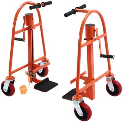 Manual Furniture and Crate Mover with Wheels Heavy Duty Furniture Movers Industrial Machinery Mover Packaging Furniture Moving Tool -1300 lbs Capacity, 11.8" Lift Height, Set of 2 by GALAXYWAY