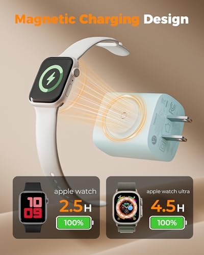 TESSAN Charging Blocks for Apple Watch Charger, USB C Charger Block 3-in-1 - Image 4