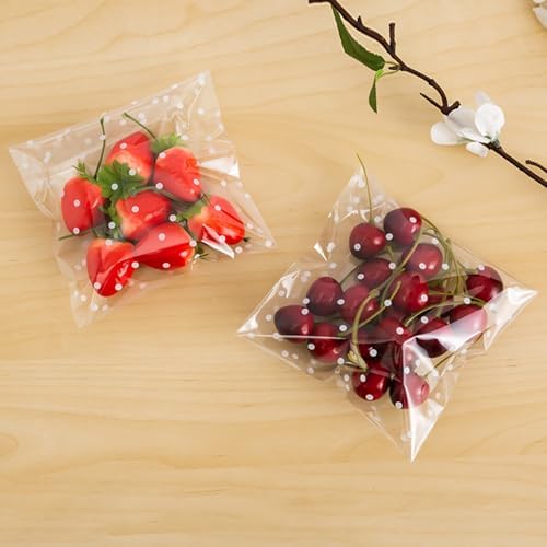 Morepack 5.5x5.5 Inch Cookie Bags Self Sealing Cellophane Bags 200 Pcs - Image 4