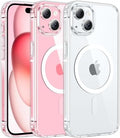 FNTCASE for iPhone 15 Plus Case Clear Magnetic Compatible with Magsafe by FNTCASE