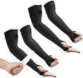 OriStout Cut Resistant Work Sleeves with Tumb Hole, Black, 2 Pairs by OriStout