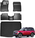 Floor Mats for 2021-2024 2025 2026 Ford Bronco Sport, Only Fit Sport Version(Non Hybrid), TPE 2 Row Floor Liners & Cargo Mats for Ford Bronco Accessories by AltraVosAllWeatherCarMats