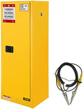 VEVOR Flammable Cabinet, 18" x 18" x 35", Yellow by VEVOR