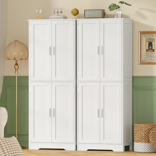 TEENFON Storage Cabinet with Doors & Adjustable Shelf - Image 5