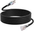 EP 15 Ft 12/3 SJTW Lighted Outdoor Extension Cord, Black by ENERGYPRO