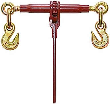 5/16" - 3/8" Ratchet Load Binder Premium Gold Tip Forged Grab Hook | One Piece Handle | 7,100 lbs | Max Capacity 21,300 lbs (Professional Cargo Control) by Unknown
