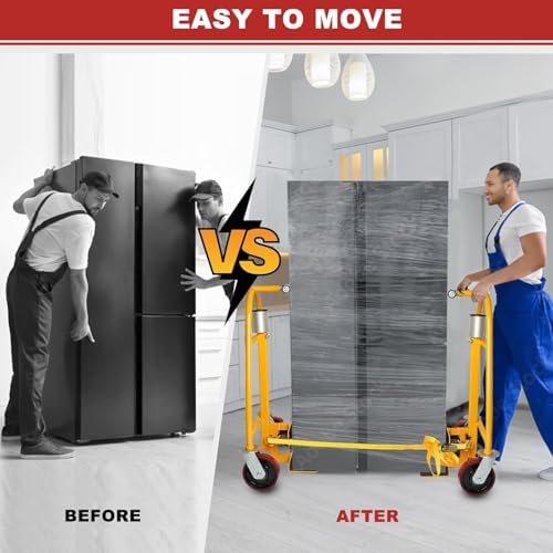 Manual Furniture Mover Tool Set,Heavy Duty Moving Dolly, 1300 lbs Capacity, 12" Lift Height.Machinery Mover Pake Handling Tools. （(Set of 2)） - Image 5