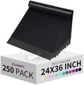 Fuxury 250 Pcs 24x36" Poly Mailers,Waterproof Mailing Envelopes for Clothing, Strong Adhesive Poly Shipping Postage Bags for Small Business(Black) by Fuxury