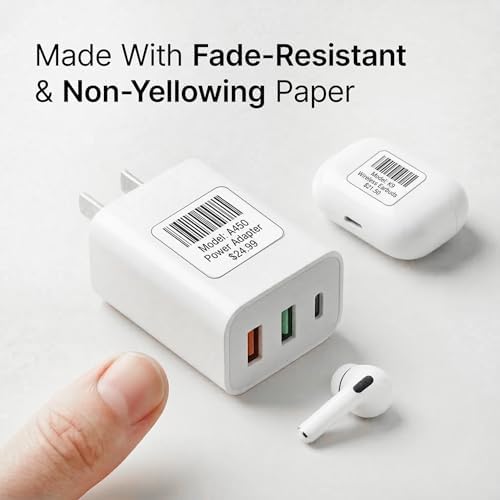 1" X 1" Matte White Printable Labels (30 Sheets, 1890 Stickers) - Image 6