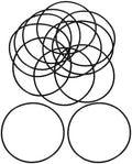 uxcell 10Pcs AS-037 NBR 70A O-Rings 2-1/2"ID x 1/16"CS/2.489"ID x 0.07"CS by uxcell