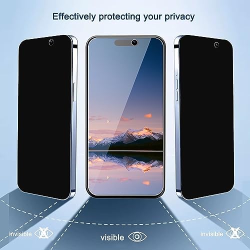 Ailun Privacy Screen Protector+Camera Lens Protector for iPhone 15 Pro - Image 2