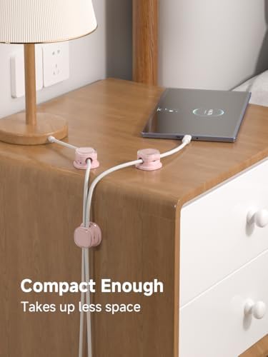Magnetic Cable Clips, Adjustable Cord Holder Management, Adhesive Wire Keeper Organizer for Home Office Desk Phone PC Car Wall Desktop Nightstand Appliance (9-PCS Purple) - Image 7