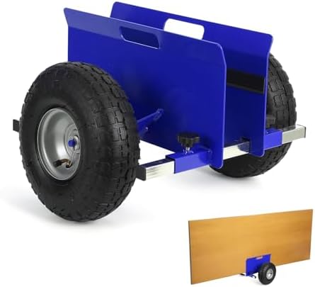 600 LBS Panel Dolly, Door Dolly Adjustable Drywall Mover with 10" Tires by Unknown