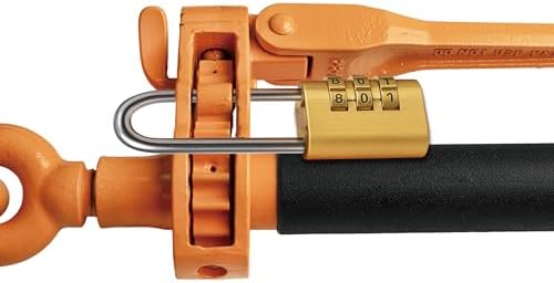 Ratchet Binder Plus Ratchet Chain Binder - 2 Pack Load Binder, 1/2" - 5/8" Grade 70 Chain, 18100 LBS Working Load Limit, Heavy-Duty Ratchet Binder with Folding Handle, DOT & SAE Compliant - Image 3