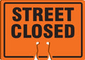 AccuformNMC "Street Closed" Traffic Cone Top by Accuform