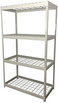 SafeRacks Steel Garage Shelving Rack, 300lb/Shelf, White (24x48x84) - Image 4