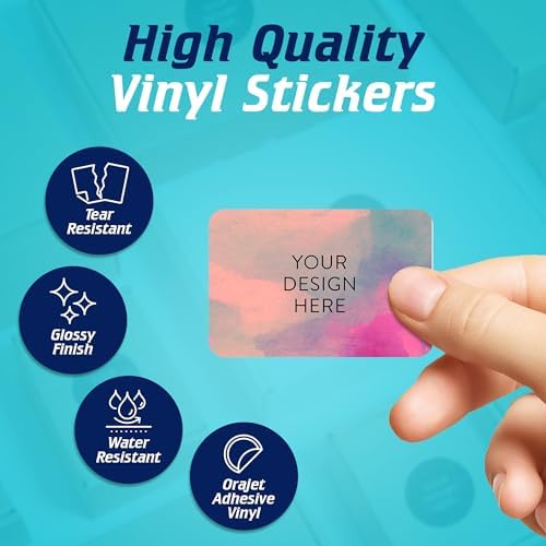 Custom Vinyl Stickers Your Image, Text, Design, or Logo. Waterproof Personalized Business Labels Packaging, Bottles, Jars, Candles, & Handmade. Dishwasher Safe, UV Protected, 30+ Designs Rose, 6x4 - Image 3