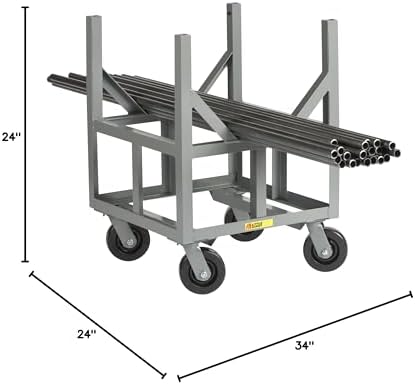 Little Giant ERBST-2424-6PH Ergonomic Bar Cradle Truck, 3000 lbs Capacity, 24" Length x 24" Width x 34" Height - Image 3