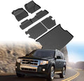 Escape Floor Mats - Car Mats for Ford Escape 2009-2012, Mazda Tribute & 2009-2011 Mercury Mariner, All Weather Floor Mats and Cargo Liner for Escape Accessories, Heavy Duty Rubber Mats by cartist